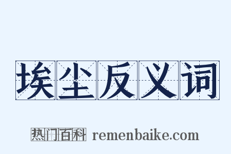 埃尘反义词是什么意思的图片